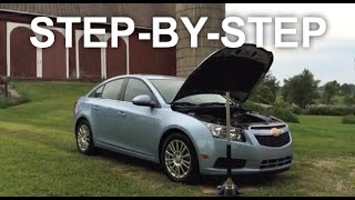 Chevy Cruze Serpentine Belt Replacement  EASY FIX [upl. by Lazos]