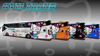 Livery bussid KYM Trans MOD SR2 HD PRIME amp ARJUNA XHD [upl. by Durstin]