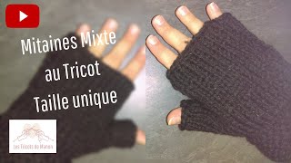 Mitaines Mixte adulte au tricot [upl. by Turnheim]