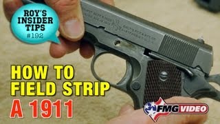 How To Field Strip A 1911 [upl. by Vincenty375]