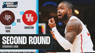 Houston vs Texas AampM  Second Round NCAA tournament extended highlights [upl. by Paloma]