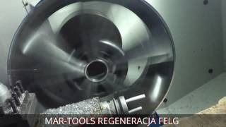 Regeneracja Felgi Aluminiowe tokarka MARTOOLS WRC26 [upl. by Cofsky579]