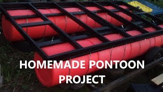 DIY Pontoon Dock  Boat  Barge Build  Part 1 [upl. by Sophronia924]