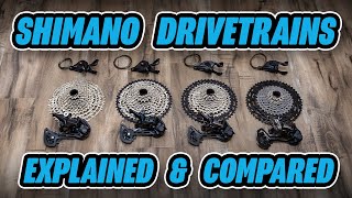 Shimano Drivetrain Comparison  XTR vs XT vs SLX vs Deore [upl. by Naihtniroc]