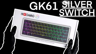 GK61 Silver Switches Unboxing  ASMR [upl. by Isahella987]