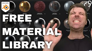 Substance to Blender Addon Free Material Library [upl. by Amikay]