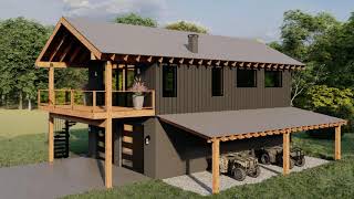 The Missoula Flyover Barndominium Shop House [upl. by Ynwat589]