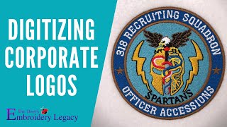 How to Digitize Corporate Logos into Embroidery Designs  Tips amp Tricks [upl. by Kalvn719]