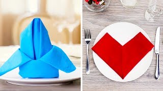 15 EASY AND BEAUTIFUL NAPKIN FOLD IDEAS TO DECORATE YOUR DINING TABLE [upl. by Tehr]