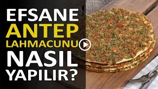 Efsane Antep Lahmacunu Nasıl Yapılır I Evde Lahmacun I Legendary The Gaziantep Lahmacun [upl. by Rizan]