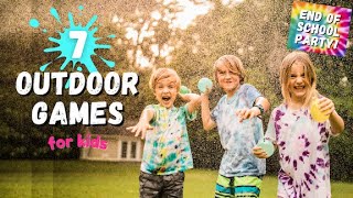 7 FUN GAMES TO PLAY OUTSIDE FOR KIDS END OF SCHOOL YEAR PARTY IDEAS [upl. by Ruprecht365]