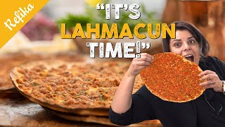 How to Make Crunchy LAHMACUN At Home 😋 One of The Best Turkish Foods  Perfect for PIZZA Lovers [upl. by Osbert]