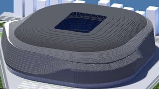 Minecraft  MEGABUILD  New Santiago Bernabéu Real Madrid Proposed Official  DOWNLOAD [upl. by O'Connell592]