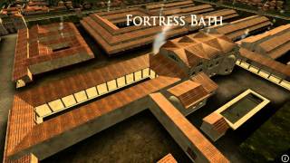 Animation of ancient Roman Fort in Caerleon Wales [upl. by Amerak538]