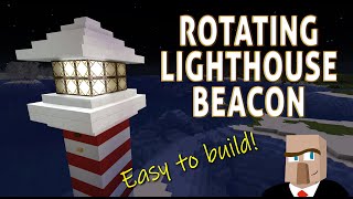 Minecraft ROTATING LIGHTHOUSE BEACON  Easy to Build [upl. by Demodena527]