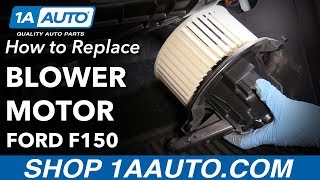 How to Replace Blower Motor 0914 Ford F150 [upl. by Inohs522]