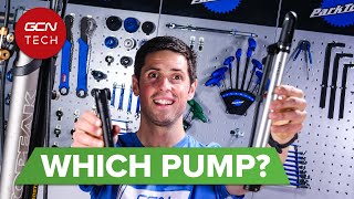 How To Choose A Bike Pump  GCN Tech Monday Maintenance [upl. by Asilrahc635]