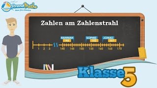 Zahlenstrahl einfach erklärt  Klasse 5 ★ Wissen [upl. by Nicolella]