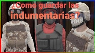 Como guardar tu indumentaria en gta 5 online [upl. by Ecirtal]