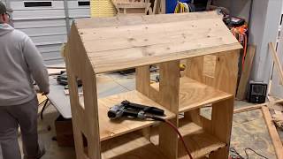 Custom Wooden Doll House Timelapse [upl. by Myo300]