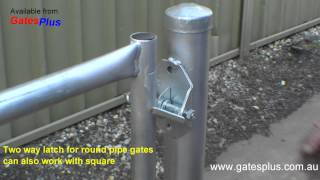 Gate Latch 2 way for round pipe and square [upl. by Adnaral]