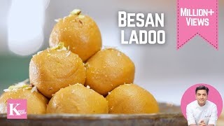 Besan Ladoo recipe  Chickpea Laddu  बेसन के लड्डू  Diwali Special  Chef Kunal Kapur [upl. by Panayiotis873]