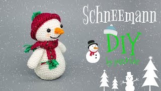 Schneemann häkeln ⛄️ Do it Yourself Amigurumi  Weihnachten  by justMiko [upl. by Adamik954]