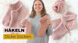 Einfache Socken häkeln [upl. by Gypsie337]