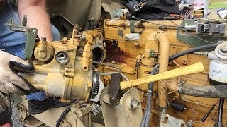 FMTV CAT3116 BIG ENGINE COMPONENTS Removal 70 [upl. by Nylareg]