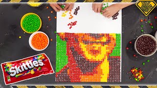 Make Pixel Art Portraits With SKITTLES [upl. by Rives]