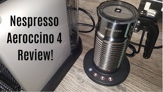 Nespresso Aeroccino 4 Milk Frother Review  Worth upgrading from the Aeroccino 3 [upl. by Akemad]