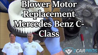 AC and Heater Blower Motor Replacement Mercedes Benz CClass 20002007 [upl. by Emie674]