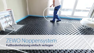 ZEWOTHERM  Fußbodenheizung  Noppensystem [upl. by Ernald]