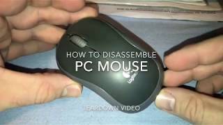 How to disassemble a Logitech M185 PC Mouse disassembling teardown DIY [upl. by Ahtanoj396]