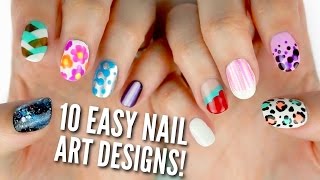 10 Easy Nail Art Designs for Beginners The Ultimate Guide [upl. by Chas]