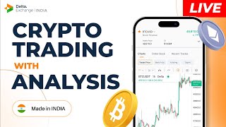 Delta Exchange India  Live Crypto Trading  24 April 7PM  deltaexchangeindia [upl. by Waverley]