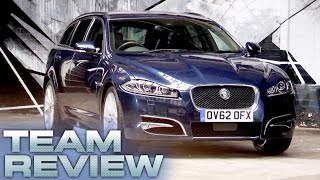 Jaguar XF Sportbrake Team Review  Fifth Gear [upl. by Berliner152]