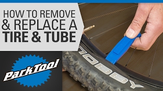 How to Remove and Install a Bicycle Tire amp Tube [upl. by Seana]