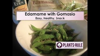 Edamame with Gomasio  Quick Healthy Vegan Snack [upl. by Domella]