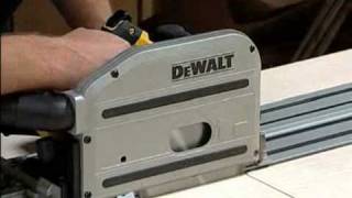 DEWALT Track Saw Inside Plunge Cuts [upl. by Fanestil203]