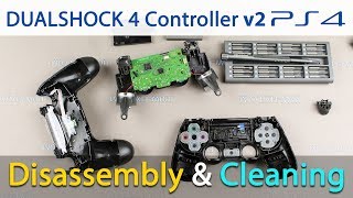 PS4 DualShock v2 controller disassembly and repair buttons cleaning [upl. by Netsrak63]