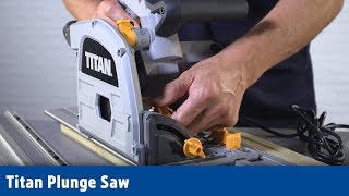 Titan Plunge Saw  Screwfix [upl. by Lockhart]