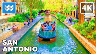 4K River Walk San Antonio Texas  Pearl Brewery District to Downtown Center  Walking Tour [upl. by Behlke]