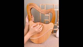 Lyre Harp 21 String BYLA Deer Mahogany [upl. by Eiderf]