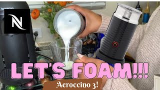 How To Foam Milk With Aeroccino 3 Make Coffee With Foam Tips amp Tricks  Easy Foamed Latte Recipe [upl. by Tennies368]