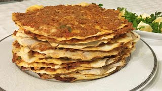 Tavada Lahmacun Nasıl Yapılır  Ev Yapımı Lahmacun Tarifi [upl. by Atir265]