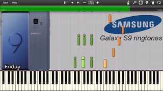 SAMSUNG GALAXY S9 RINGTONES IN SYNTHESIA [upl. by Loginov]