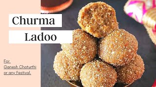 Gujarati Churma Ladoo with Jaggery recipe for Ganesh Chaturthi [upl. by Schreibman]