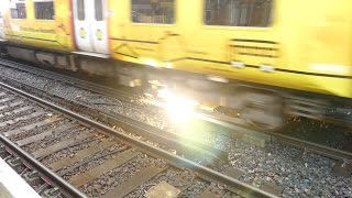 Merseyrail 507 009 making arcs at Birkdale station [upl. by Leirza]