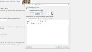 How to set up autoreply in Microsoft Outlook [upl. by Klinger219]